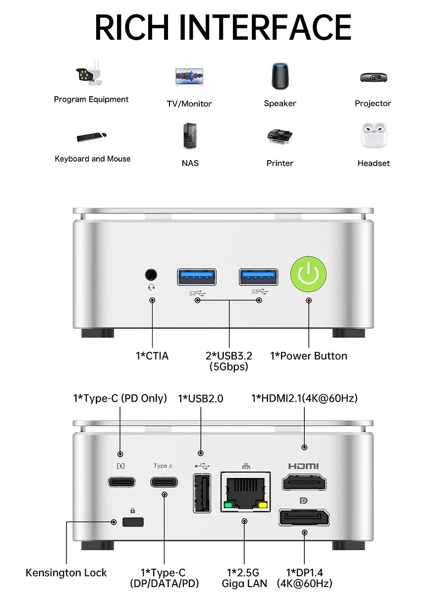 GMKtec G10 Mini PC AMD Ryzen 5 3500U